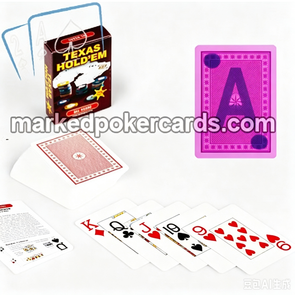 Carte in plastica contrassegnate dal Negro Texas Hold'em