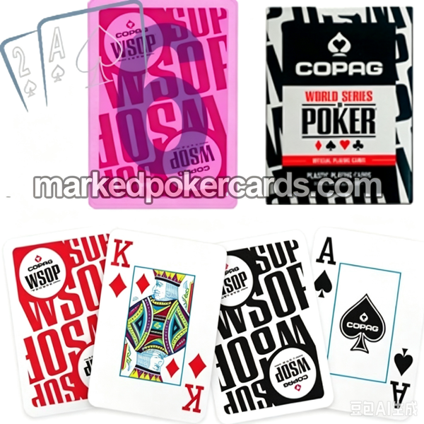 Carte da gioco in plastica con marcatura personalizzata Copag WSOP