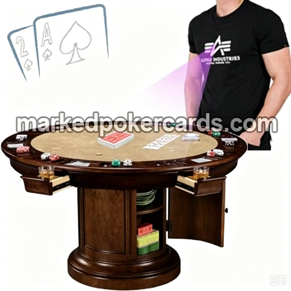 Ampia fotocamera dinamica per scanner di carte da poker in maglietta