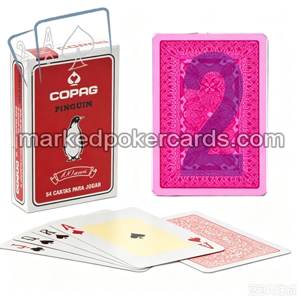 Carte da poker Copag Penguin con inchiostro luminoso