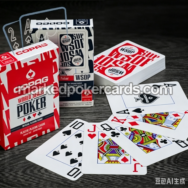 Carte da gioco in plastica con marcatura personalizzata Copag WSOP