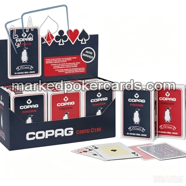 Carte da poker Copag Penguin con inchiostro luminoso